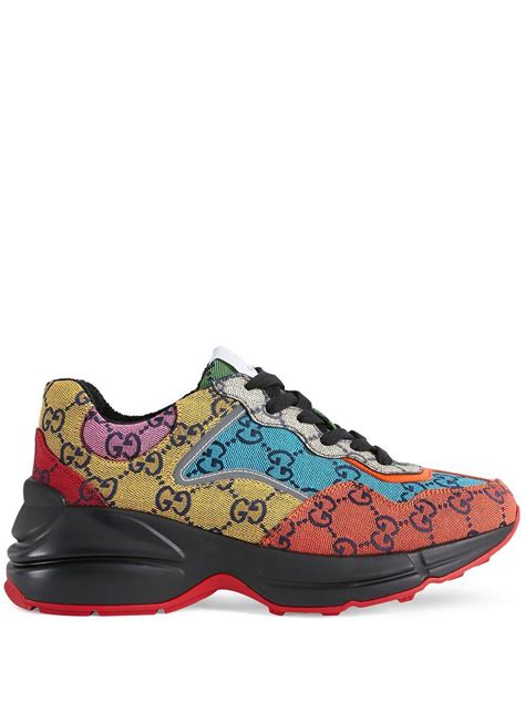 gucci supreme sneakers tennis shoes cheap|Gucci rhyton sneakers price.